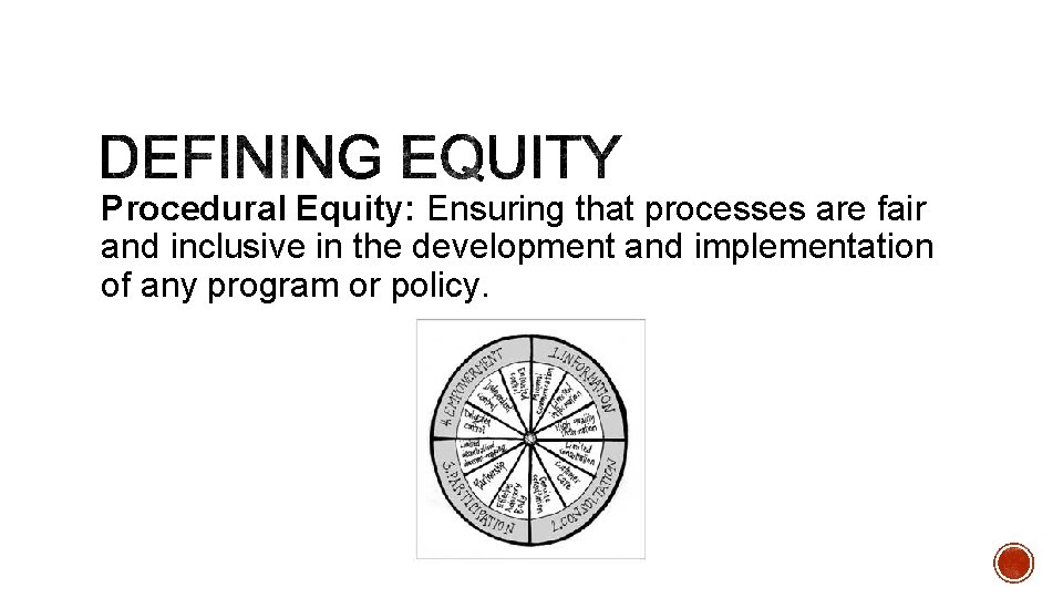 Procedural Equity: Ensuring that processes are fair and inclusive in the development and implementation