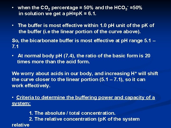  • when the CO 2 percentage = 50% and the HCO 3 -