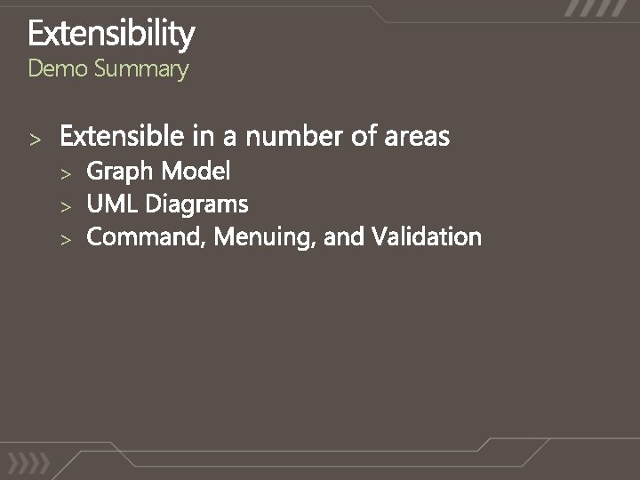 Demo Summary > > 