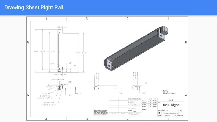 Drawing Sheet Right Rail 