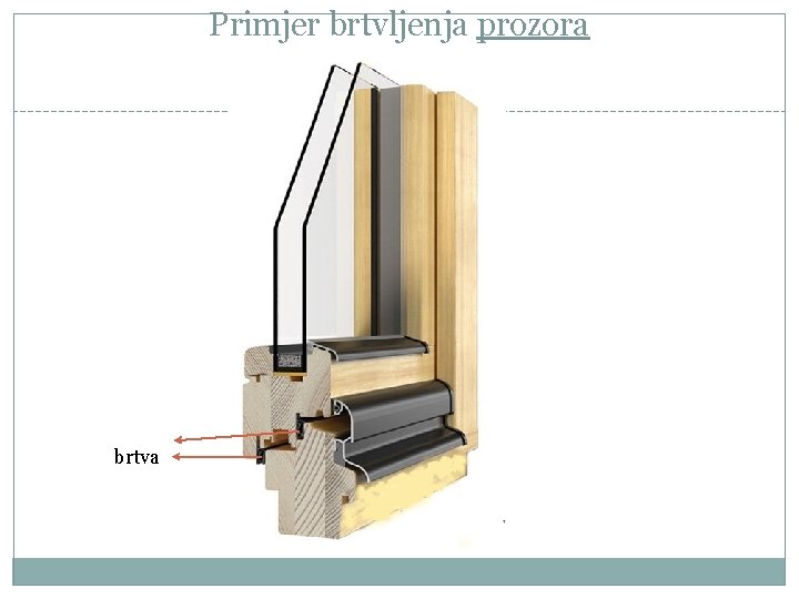 Primjer brtvljenja prozora brtva 