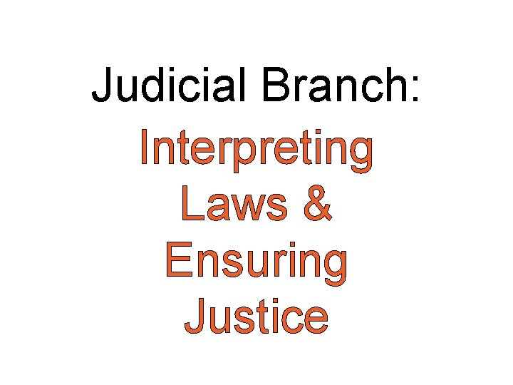Judicial Branch: Interpreting Laws & Ensuring Justice 