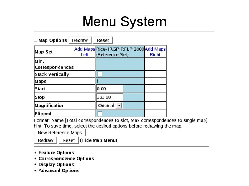 Menu System 