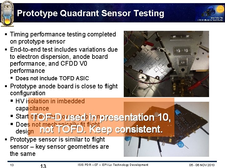 Prototype Quadrant Sensor Testing Solar Probe Plus A NASA Mission to Touch the Sun