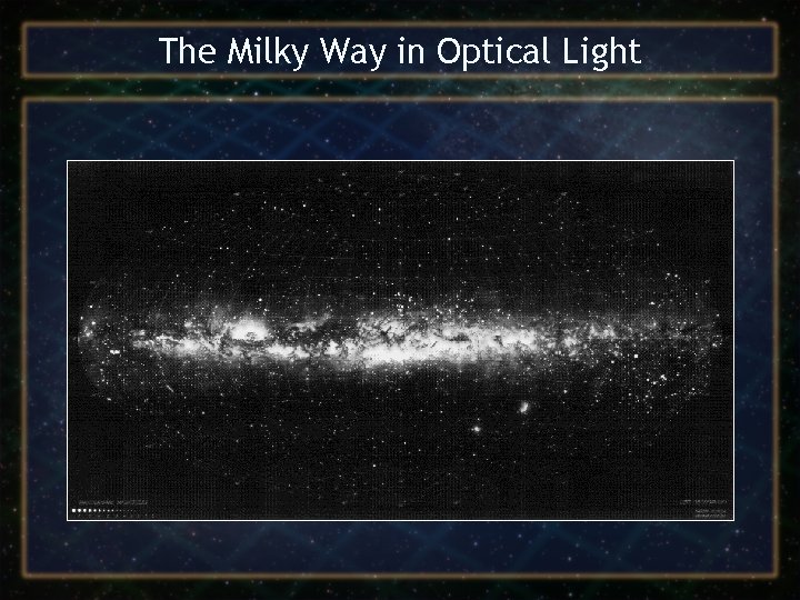 The Milky Way in Optical Light 