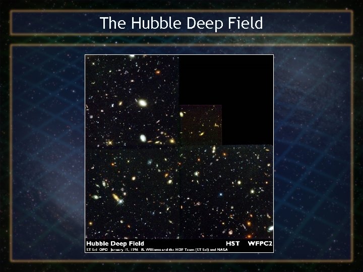 The Hubble Deep Field 
