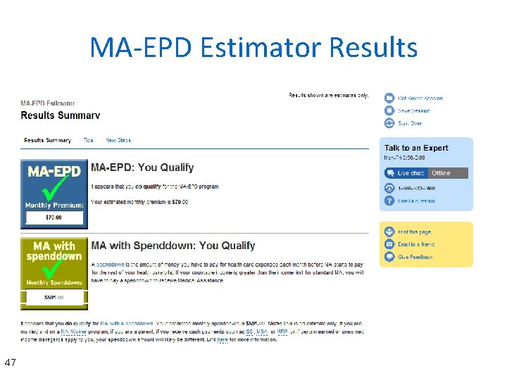 MA-EPD Estimator Results 47 