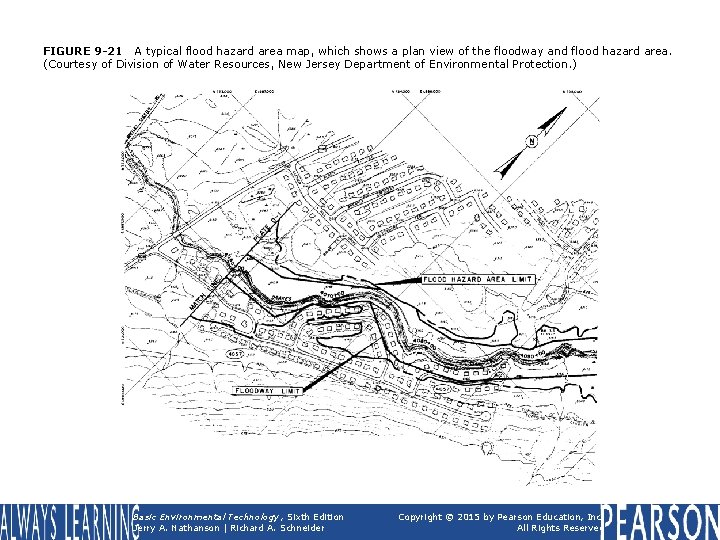 FIGURE 9 -21 A typical flood hazard area map, which shows a plan view