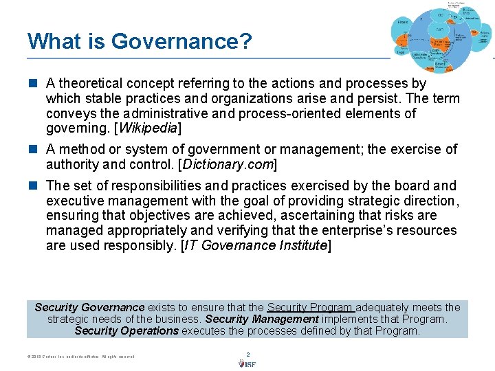 What is Governance? n A theoretical concept referring to the actions and processes by