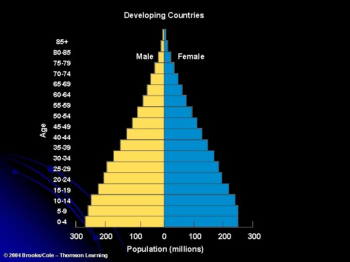 Developing Countries 85+ 80 -85 Male 75 -79 Female 70 -74 65 -69 60