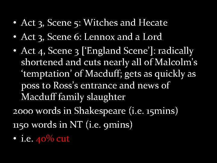  • Act 3, Scene 5: Witches and Hecate • Act 3, Scene 6: