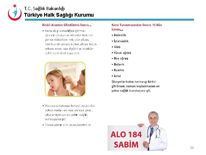 T. C. Sağlık Bakanlığı Türkiye Halk Sağlığı Kurumu 23 