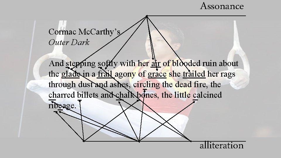 Assonance Cormac Mc. Carthy’s Outer Dark And stepping softly with her air of blooded