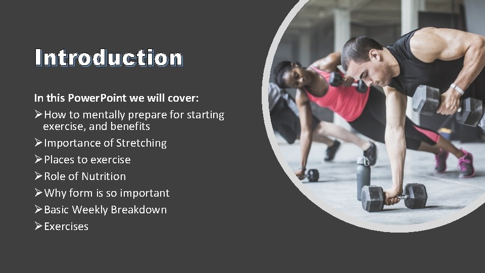 Introduction In this Power. Point we will cover: ØHow to mentally prepare for starting