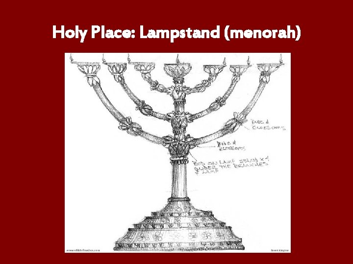 Holy Place: Lampstand (menorah) 