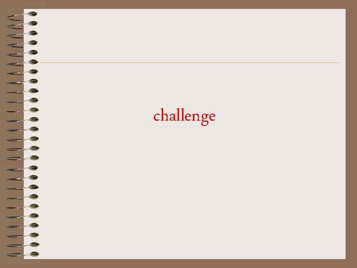 challenge 