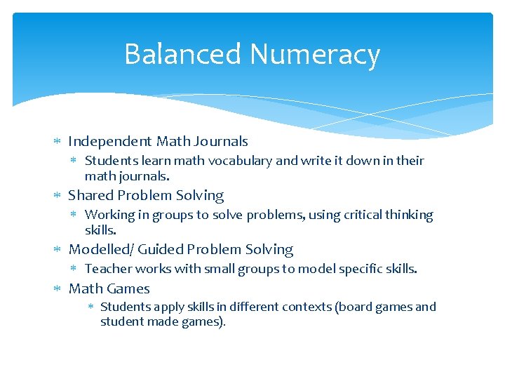 Balanced Numeracy Independent Math Journals Students learn math vocabulary and write it down in