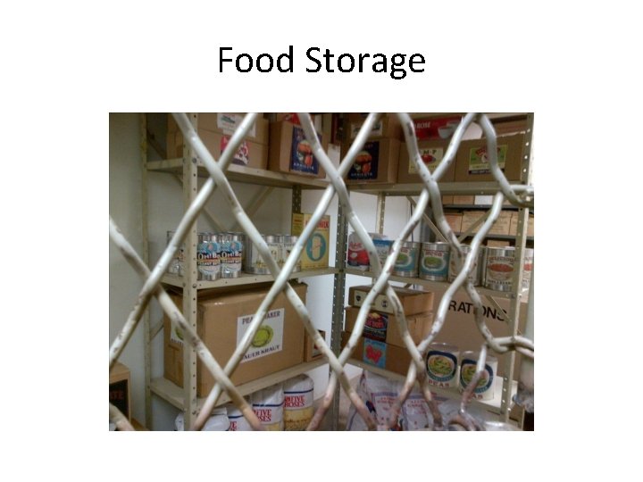 Food Storage 