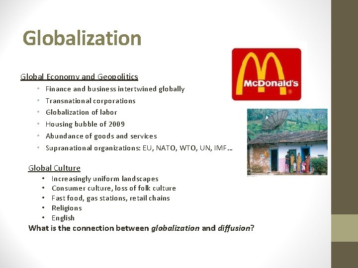 Globalization Global Economy and Geopolitics Finance and business intertwined globally Transnational corporations Globalization of Globalization Global Economy and Geopolitics Finance and business intertwined globally Transnational corporations Globalization of