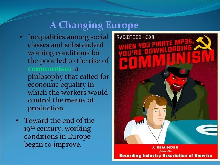 A Changing Europe • Inequalities among social classes and substandard working conditions for the A Changing Europe • Inequalities among social classes and substandard working conditions for the