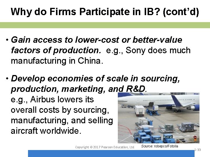 Why do Firms Participate in IB? (cont’d) • Gain access to lower-cost or better-value