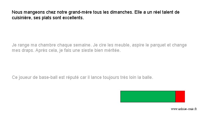 Nous mangeons chez notre grand-mère tous les dimanches. Elle a un réel talent de Nous mangeons chez notre grand-mère tous les dimanches. Elle a un réel talent de