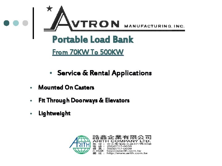 Portable Load Bank From 70 KW To 500 KW Service & Rental Applications Mounted