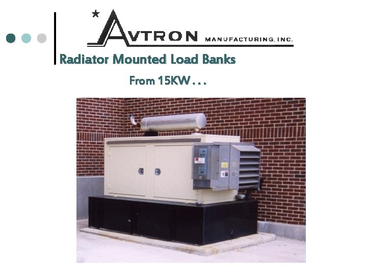 Radiator Mounted Load Banks From 15 KW. . . 