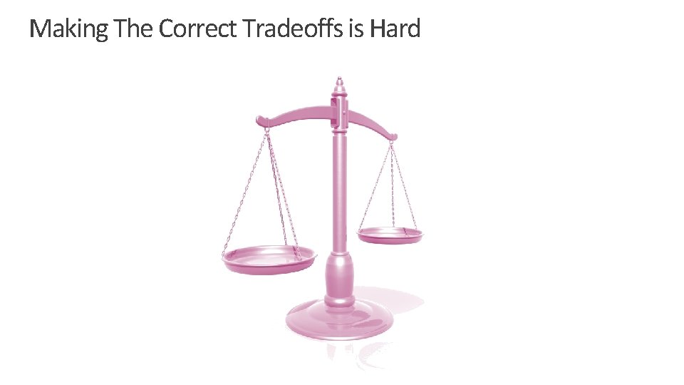 Making The Correct Tradeoffs is Hard 