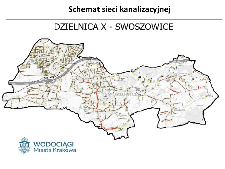 Schemat sieci kanalizacyjnej 