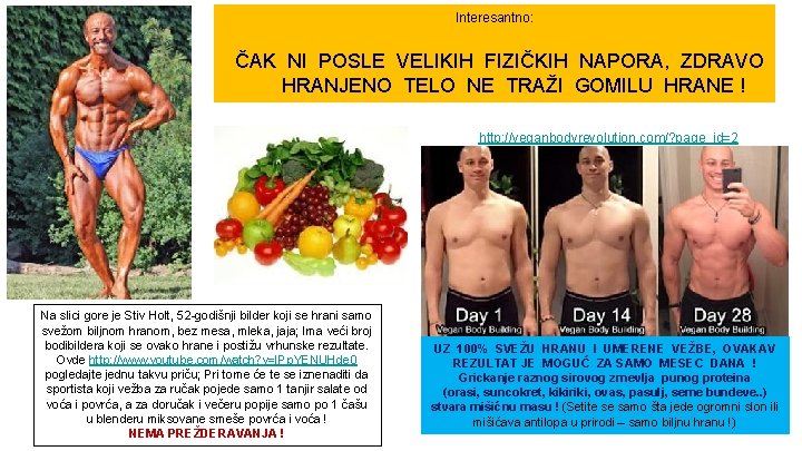 Interesantno: ČAK NI POSLE VELIKIH FIZIČKIH NAPORA, ZDRAVO HRANJENO TELO NE TRAŽI GOMILU HRANE