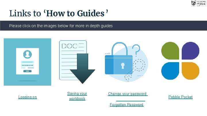 Links to ‘How to Guides ’ Please click on the images below for more