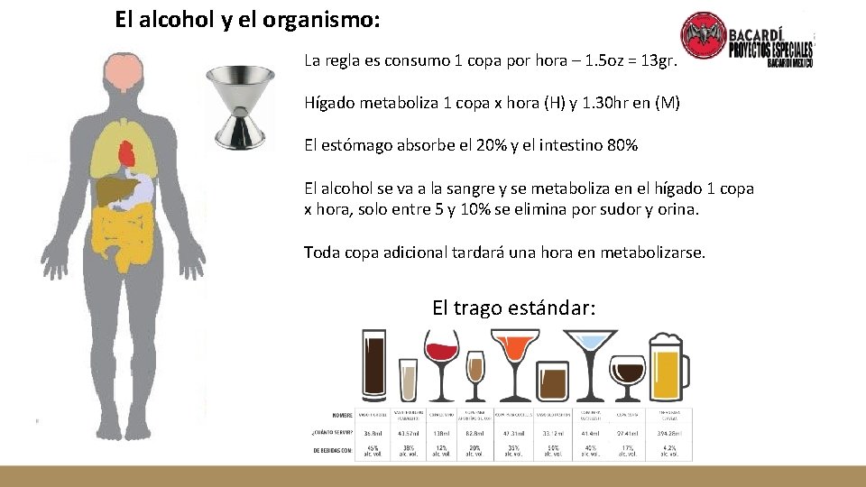 El alcohol y el organismo: La regla es consumo 1 copa por hora –