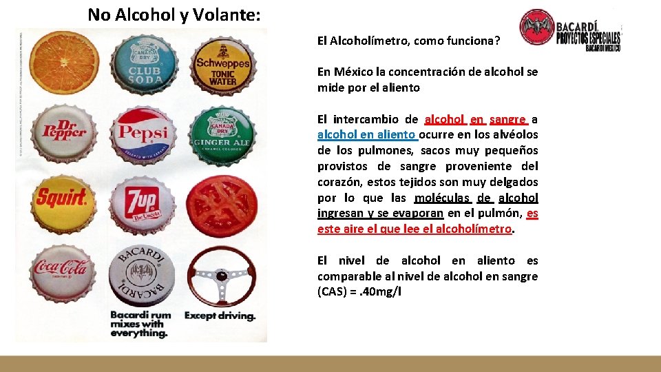 No Alcohol y Volante: El Alcoholímetro, como funciona? En México la concentración de alcohol