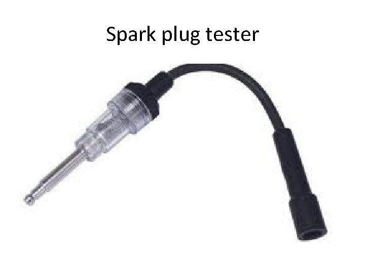 Spark plug tester 