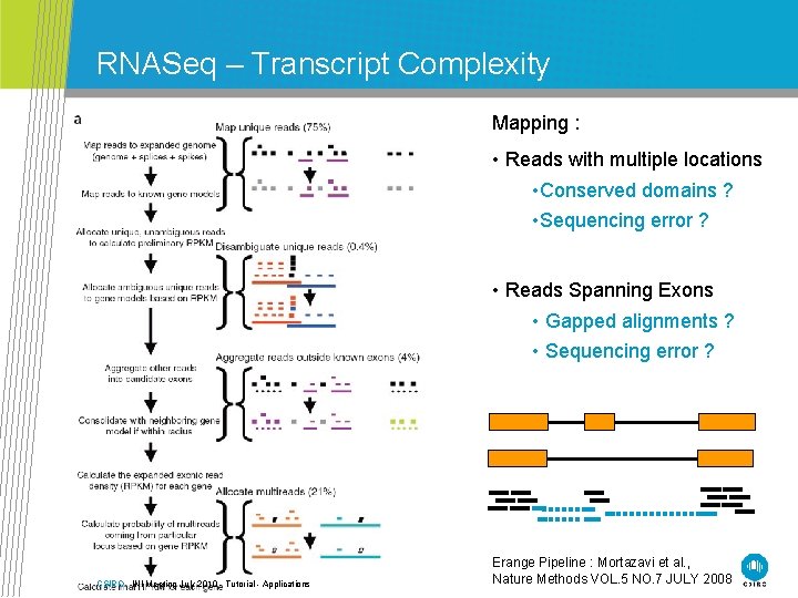 RNASeq – Transcript Complexity Mapping : • Reads with multiple locations • Conserved domains