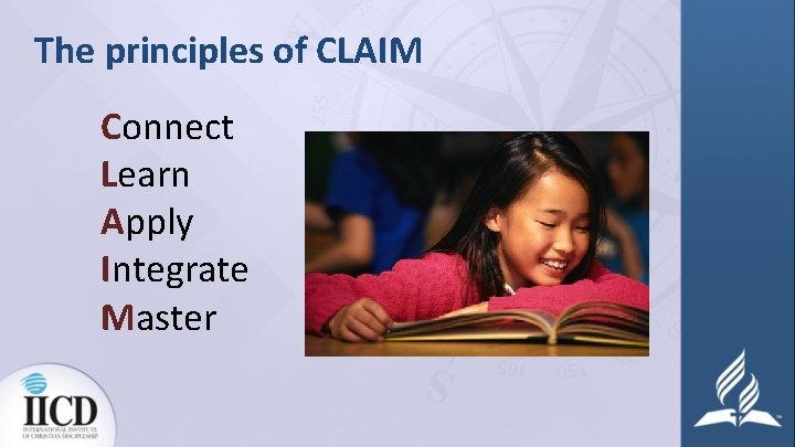 The principles of CLAIM Connect Learn Apply Integrate Master 