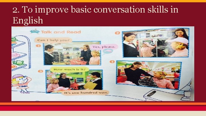 Bilingual Education in Korea Stars 1 English class