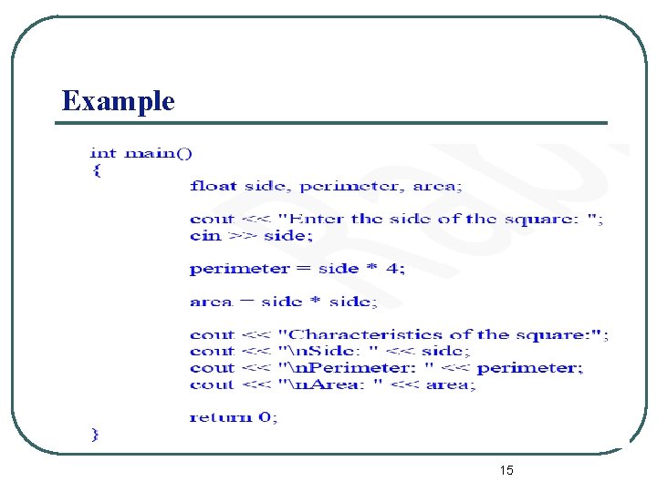Example 15 