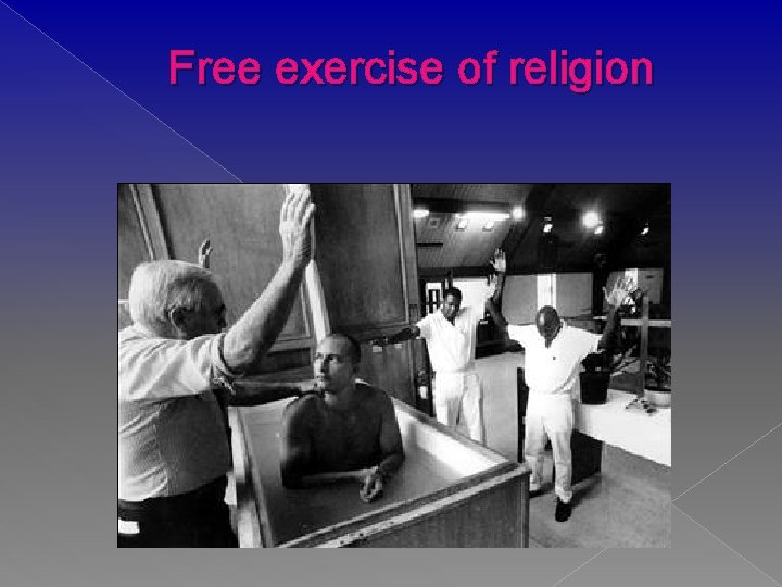 Free exercise of religion 