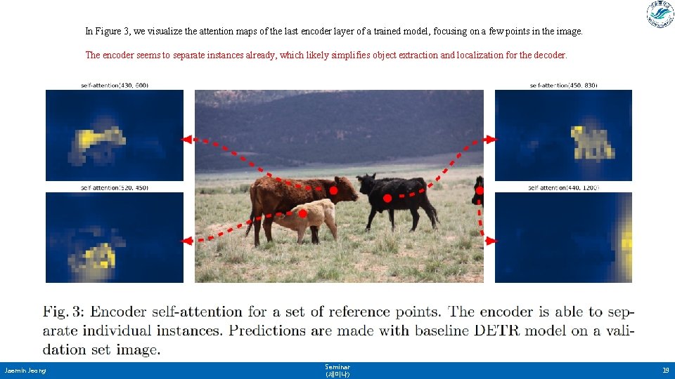 In Figure 3, we visualize the attention maps of the last encoder layer of