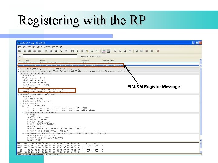 Registering with the RP PIM-SM Register Message 