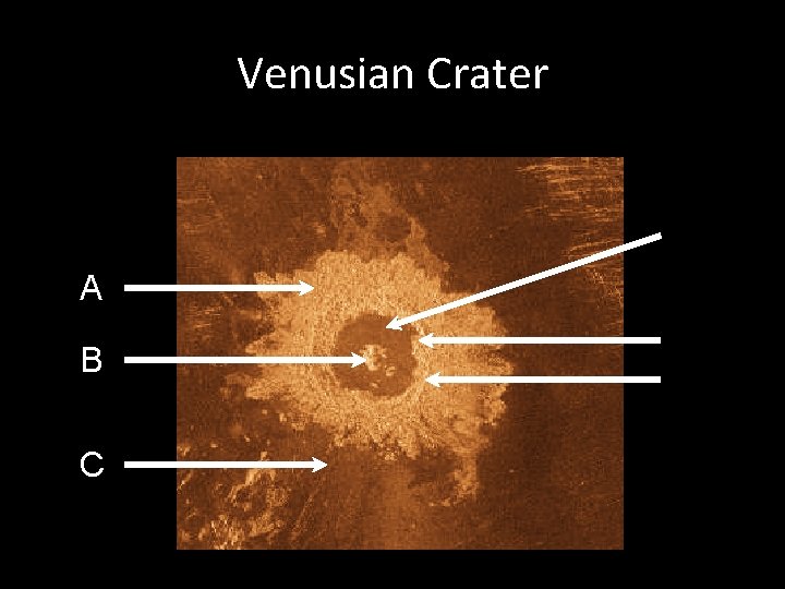 Venusian Crater A B C 