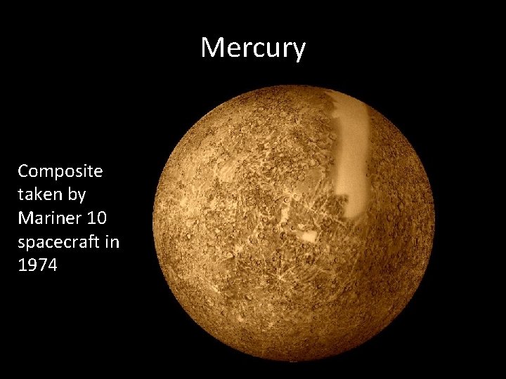 Mercury Composite taken by Mariner 10 spacecraft in 1974 