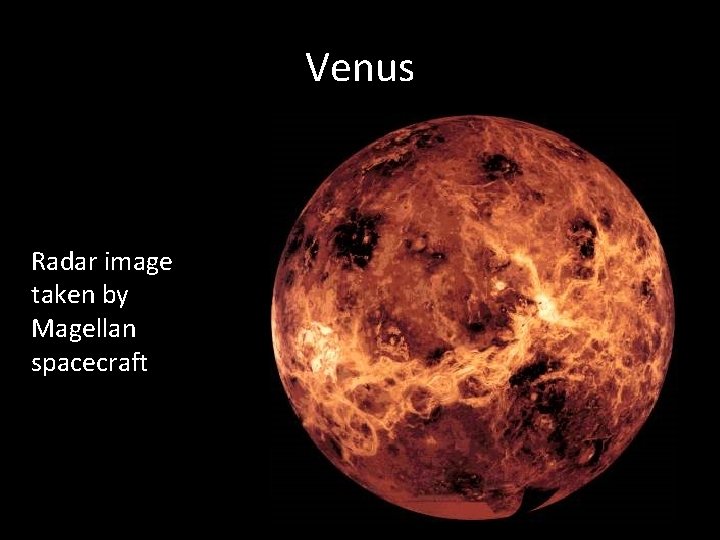 Venus Radar image taken by Magellan spacecraft 