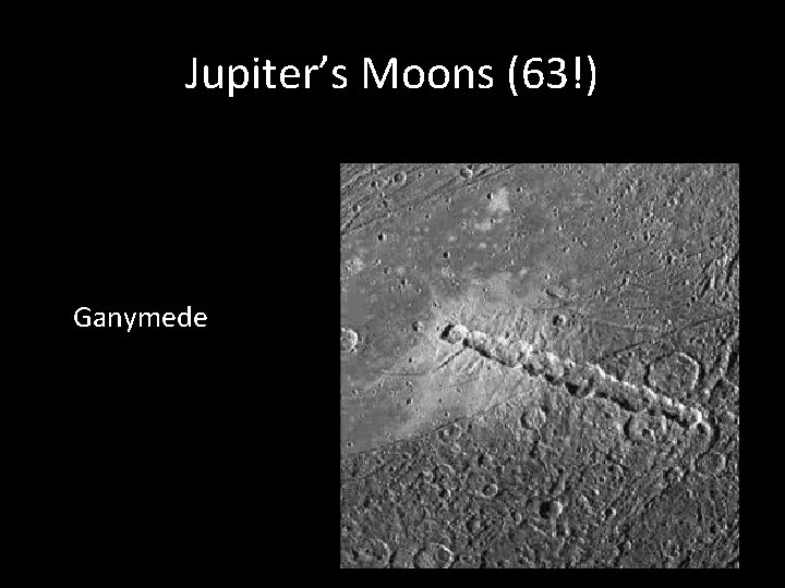 Jupiter’s Moons (63!) Ganymede 