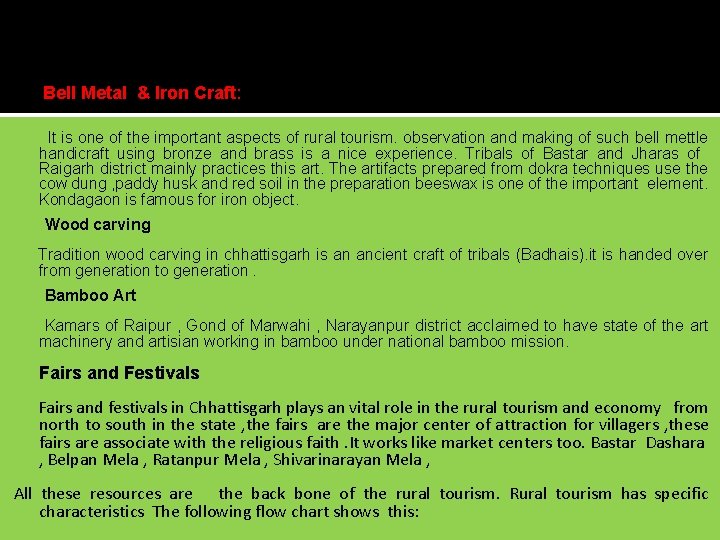 Bell Metal & Iron Craft: It is one of the important aspects of rural
