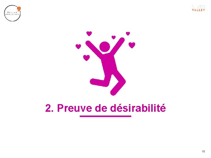 2. Preuve de désirabilité 16 
