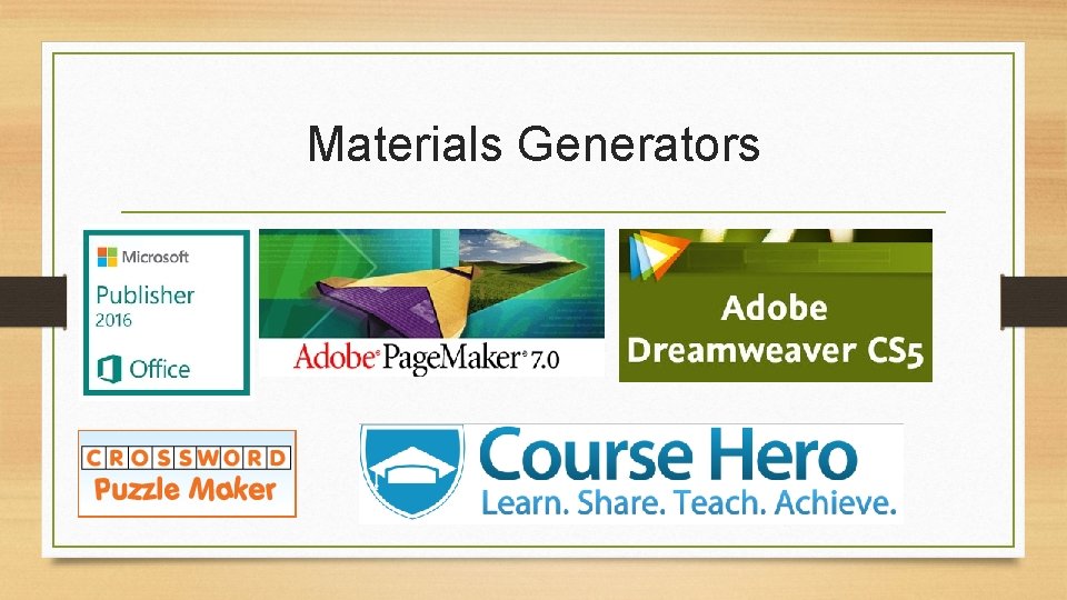Materials Generators 