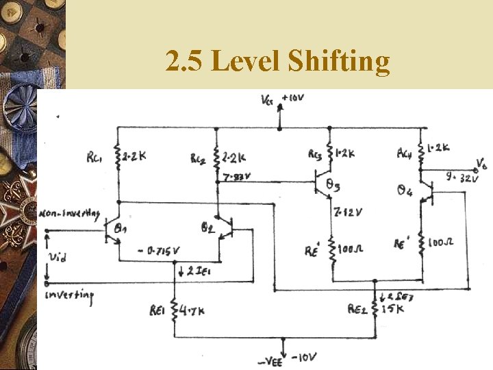 2. 5 Level Shifting 2. 5 Level Shifting